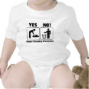 Diaper Changing Instructions t-shirts by teewitbaby Diaper Changing Instructions t-shirts