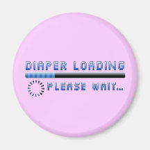 Diaper Loading Please Wait Magnets