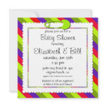 Diaper Pin Co-ed Baby Shower Invitation