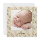 Diaper Pins Baby Announcement