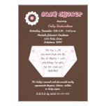Diaper Second Baby Girl Shower Invitation