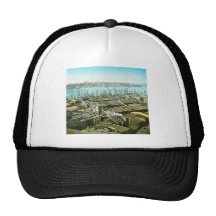 Diapositiva de linterna mágica de los muelles 1875 gorros  