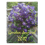 Diario del jardín del Clematis Libros De Apuntes Con Espiral