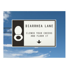 DIARRHEA LANE poster print
