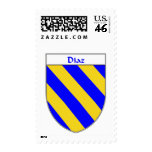 Diaz Coat of Arms/Family Crest postage