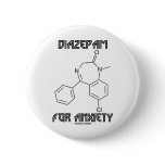 Diazepam For Anxiety (Chemical Molecule) Buttons
