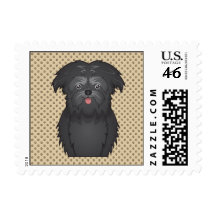 Dibujo animado del Affenpinscher Sello