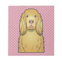 Dibujo animado del perro de aguas de Sussex Libreta Para Notas