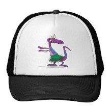dibujo animado lindo del lagarto del gecko del bai gorros  