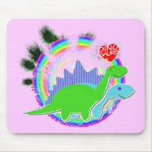 Dibujo animado lindo Dinos Mousepad Alfombrillas De Raton