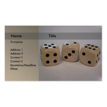 Dice Business Card