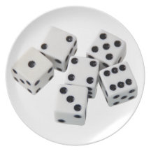 Dice Games Party Plate