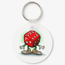 Dice keychains by FunGraphix Dice keychains