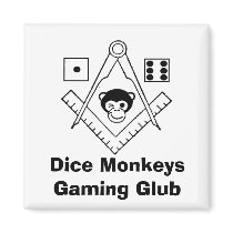 Dice Monkey Reminder Magnet