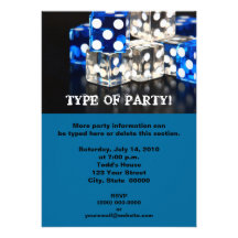 Dice Party Invitations
