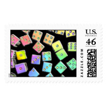 Dice Rainbow postage