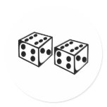 Dice - Six stickers