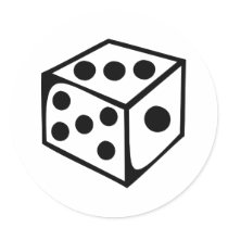 Dice - Three stickers by Thinkdifferent Dice - Three stickers