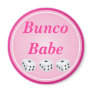 dice with pink circle customizable fridge magnet dice with pink circle customizable fridge magnet