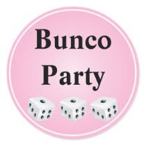 dice with pink circle customizable stickers