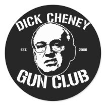 Dick Cheney Gun Club stickers by strk3 Dick Cheney Gun Club stickers