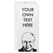 Dick Cheney rack cards
