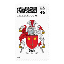 Dick Family Crest postage by coatsofarms Dick Family Crest postage