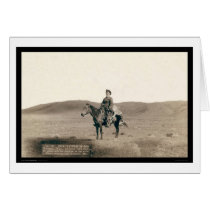 Dick Latham Riding on Open Plains WY 1888 cards