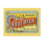 Dickey's Vintage Root Beer Ad - Postcard