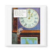 Dickory Dickory Dock magnets by LabelMeNostalgic Dickory Dickory Dock magnets