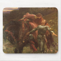 Dicksee's La Belle Dame sans Merci mousepads by MasterpieceCafe Dicksee's La Belle Dame sans Merci mousepads