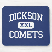 Dickson - Comets - High School - Ardmore Oklahoma mousepads by customteamsportswear Dickson - Comets - High School - Ardmore Oklahoma mousepads