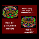 Did Christ, Buddha n Gandhi fight with GUNS?? posters