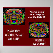 Did Christ, Buddha n Gandhi fight with GUNS?? Posters