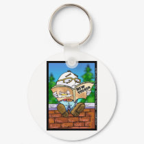 Did New Yorker Kill Humpty Dumpty? Cartoon Gifts keychains
