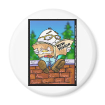 Did New Yorker Kill Humpty Dumpty? Cartoon Gifts magnets