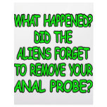 Did The Aliens Forget Your Anal Probe Letterhead Design