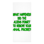 Did The Aliens Forget Your Anal Probe Rack Card Design