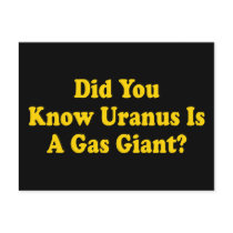 Did You Know Uranus Is A Gas Giant Postcard by InsideOut_Tees Did You Know Uranus Is A Gas Giant Postcard