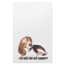 Did you Say Rabbit? Beagle Stationery