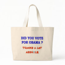 DID YOU VOTE FOR OBAMA CANVAS BAGS