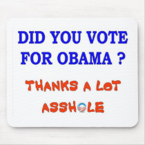 DID YOU VOTE FOR OBAMA MOUSEPADS