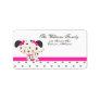 Diddles Dalmatian Address Label Pink