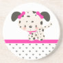 Diddles Dalmatian Coaster Pink