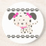 Diddles Dalmatian Coaster Pink 2