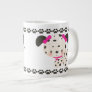 Diddles Dalmatian Jumbo Mug Pink