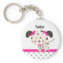 Diddles Dalmatian Key Chain Pink
