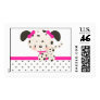 Diddles Dalmatian Postage Stamp Pink