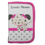 Diddles Dalmatian Rickshaw Folio Pink Organizers