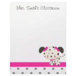 Diddles Dalmatian Stationery-Letterhead Pink